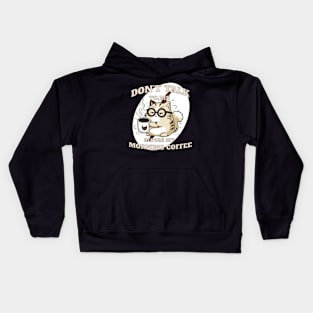 Grumpy Coffee Cat Kids Hoodie